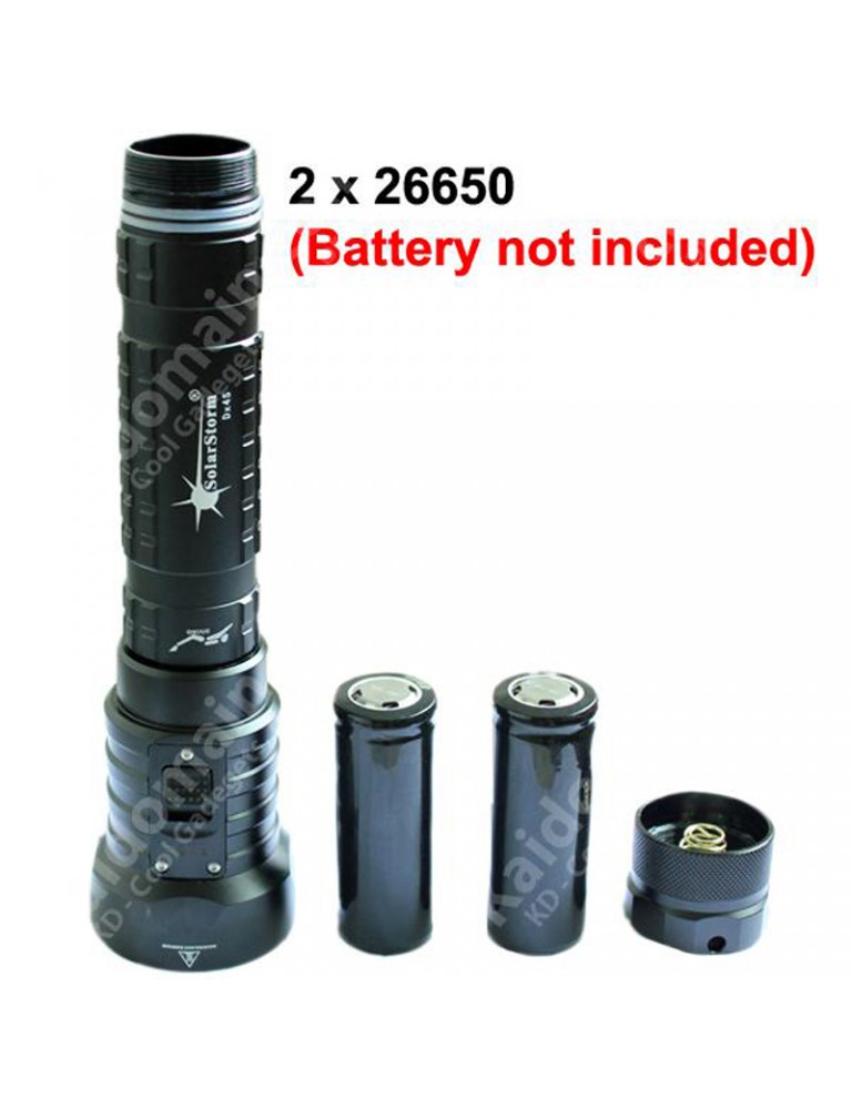 SolarStorm Dx4S 4 x XM-L U2 3-Mode 3200 Lumens Diving Flashlight
